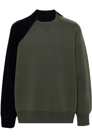 SACAI Sudadera con paneles tejidos