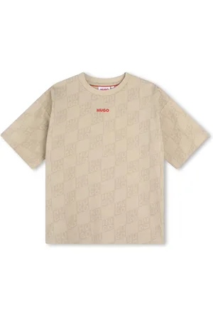 HUGO BOSS Playera con monograma estampado