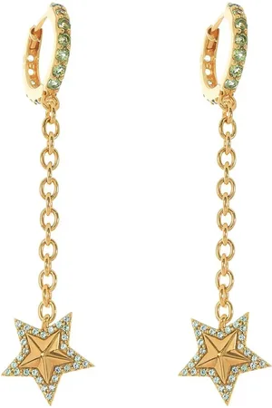 BUDDHA MAMA Aretes Star en oro amarillo de 20kt
