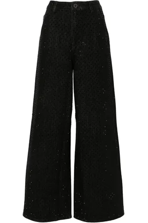Self-Portrait Jeans con apliques de strass