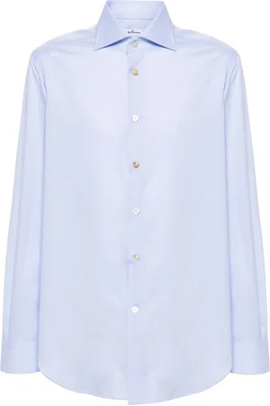 Kiton Camisa con cuadros estampados