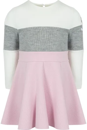 Lapin House Vestido tejido con diseño color block