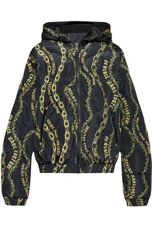 VERSACE Chamarra reversible con capucha