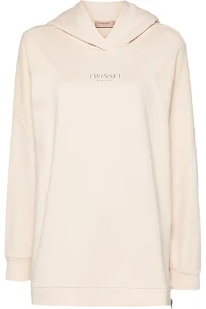 Twin-Set Hoodie con letras del logo