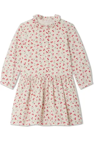 BONPOINT Vestido con estampado de cerezas
