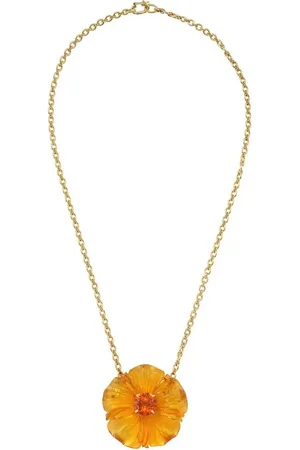 Irene Neuwirth Collar Tropical Flower en oro amarillo de 18kt