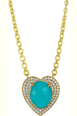 Irene Neuwirth Collar en oro amarillo de 18kt con corazón y diamante