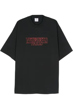 Vetements Playera con logo de goma