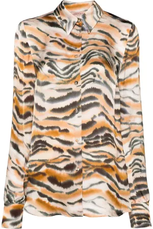 Twin-Set Camisa con estampado de tigre