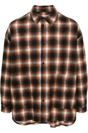 HENRIK VIBSKOV Camisa con cuadros estampados