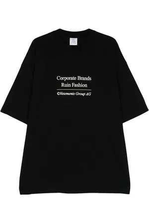 Vetements Playera con logo bordado