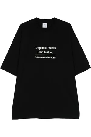 Vetements Playera con logo bordado
