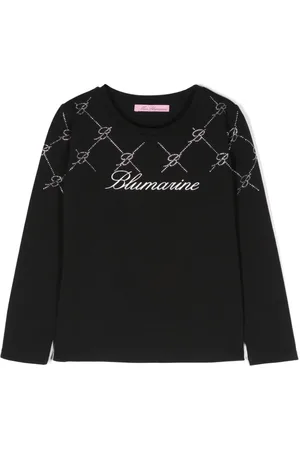 MISS BLUMARINE Playera con logo estampado