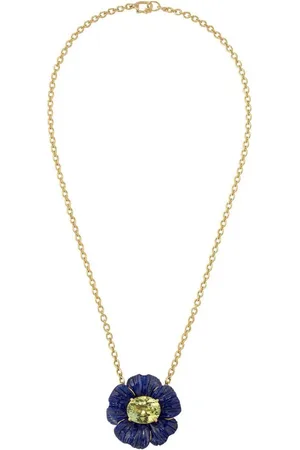 Irene Neuwirth Collar Tropical Flower en oro amarillo de 18kt