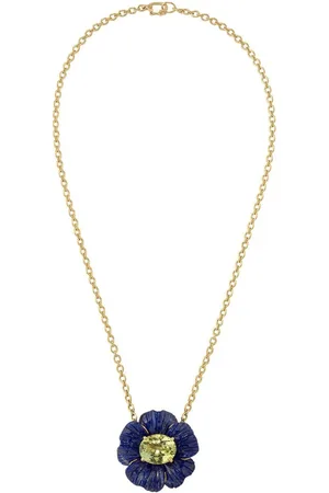 Irene Neuwirth Collar Tropical Flower en oro amarillo de 18kt