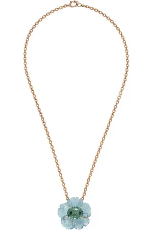 Irene Neuwirth Collar Tropical Flower en oro rosa de 18kt