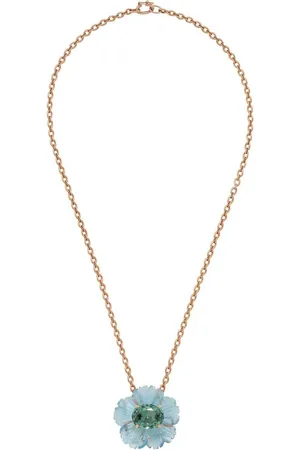 Irene Neuwirth Collar Tropical Flower en oro rosa de 18kt