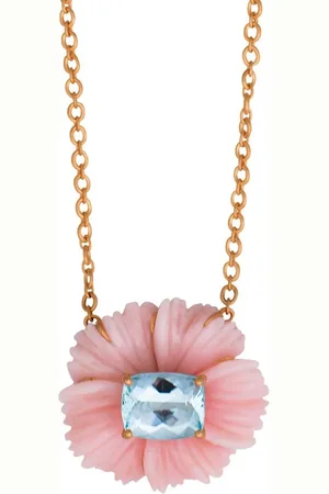 Irene Neuwirth Collar Tropical Flower en oro rosa de 18kt