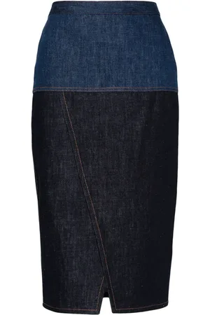 Fendi Falda de mezclilla midi