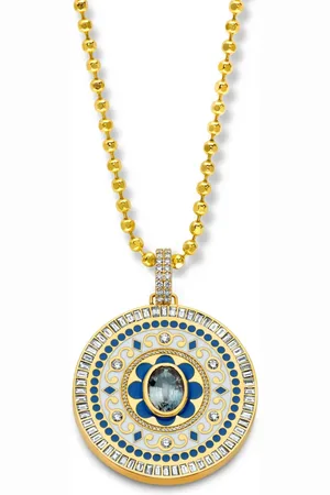 BUDDHA MAMA Dije Mandala en oro amarillo de 20kt