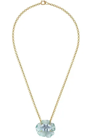 Irene Neuwirth Collar Tropical Flower en oro amarillo de 18kt