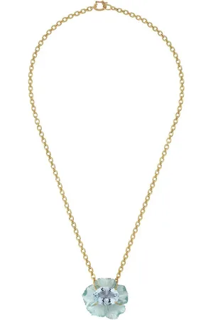 Irene Neuwirth Collar Tropical Flower en oro amarillo de 18kt