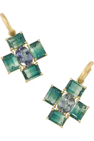 Irene Neuwirth Aretes Gemmy Gem en oro amarillo de 18kt