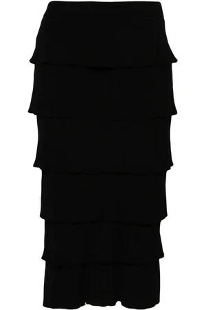 Moschino Falda midi tejida de canalé