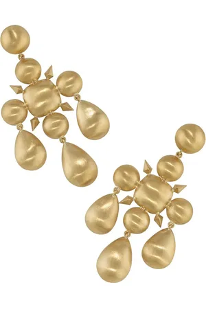 Irene Neuwirth Aretes Domed Chandelier en oro amarillo de 18kt