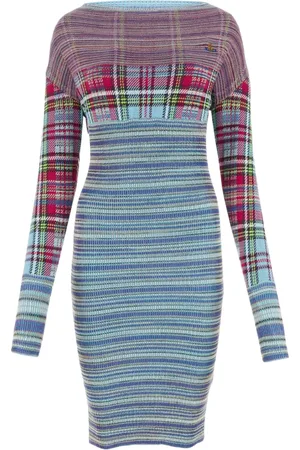 Vivienne Westwood Vestido midi con bordado Orb