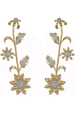 Irene Neuwirth Aretes Golden Blossom en oro amarillo de 18kt