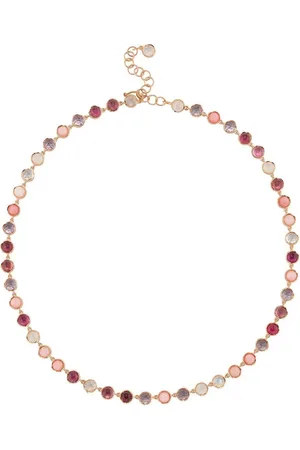 Irene Neuwirth Collar Classic pequeño en oro rosa de 18kt con gemas