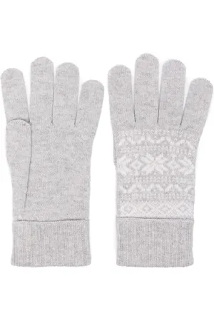 ELEVENTY Guantes con motivo en intarsia