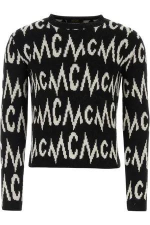 MCM Suéter tejido con logo en intarsia