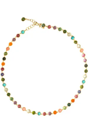 Irene Neuwirth Collar Classic pequeño en oro amarillo de 18kt con gemas