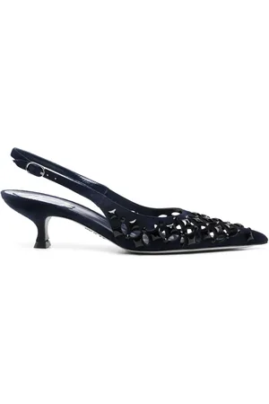 RENE CAOVILLA Zapatillas cortadas a láser con tacón de 45mm