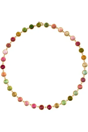 Irene Neuwirth Collar Classic mediano en oro amarillo de 18kt con turmalina