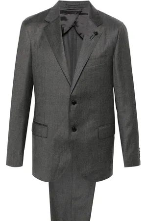 LARDINI Traje con efecto de melange