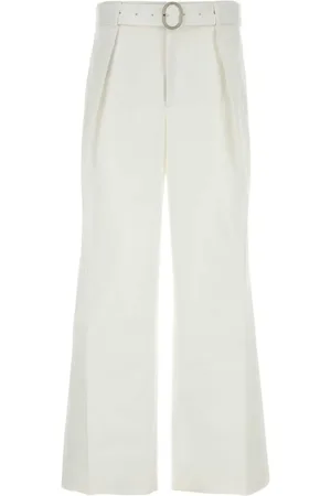 Jil Sander Pantalones anchos con cinturón