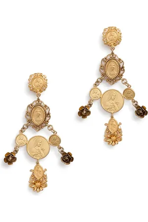 Dolce & Gabbana Aretes largos con detalles