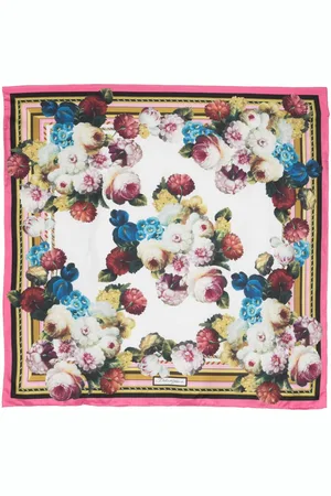 Dolce & Gabbana Mascada de seda con estampado floral