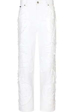 Dolce & Gabbana Boyfriend jeans con parche del logo