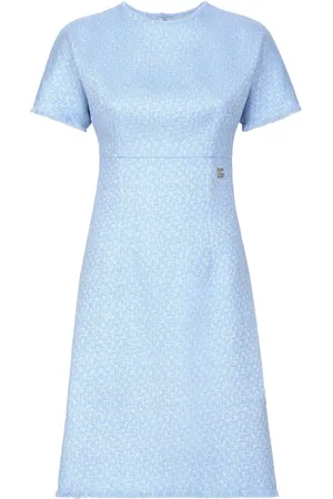 Dolce & Gabbana Vestido midi acampanado de bouclé