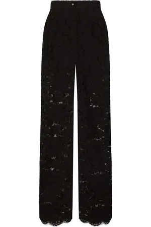 Dolce & Gabbana Pantalones con encaje floral