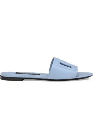 Dolce & Gabbana Sandalias de piel con logo DG