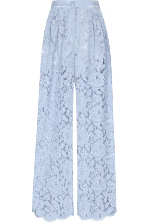 Dolce & Gabbana Pantalones anchos con encaje