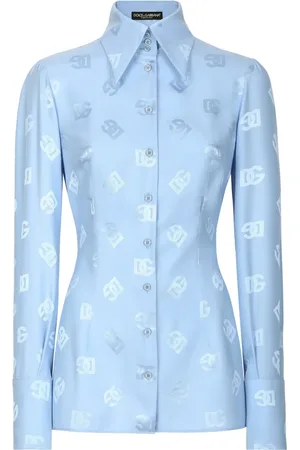 Dolce & Gabbana Camisa con monograma en jacquard