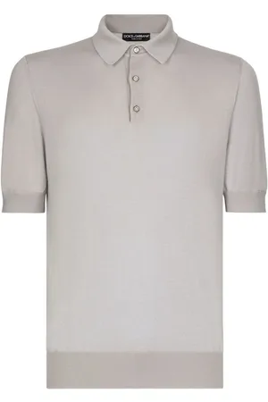 Dolce & Gabbana Playera tipo polo de tejido fino