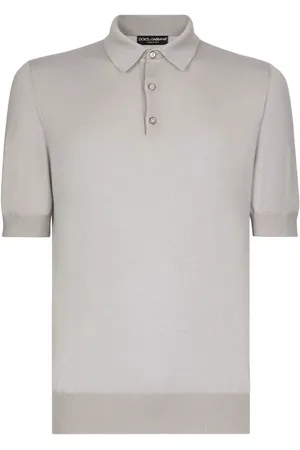 Dolce & Gabbana Playera tipo polo de tejido fino