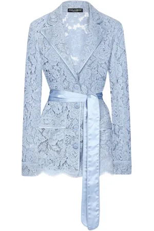 Dolce & Gabbana Camisa de seda con encaje floral